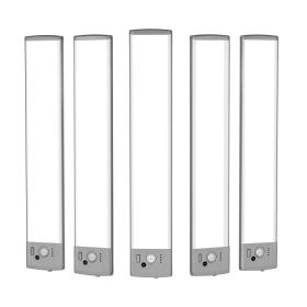 Under Cabinet Lighting, 5 PCS, 68 LED Motion Sensor Lights, Rechargeable Battery Operated Closet Lights with Remote Control