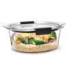 Round Leak Proof Food Storage Container, 6.97 cup