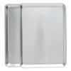 Naturals Aluminum 2 Pack Half Sheet Set Silver 17.1" x 12.1" x 1"