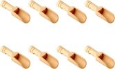 8pcs Mini Wooden Spoons Mini Bamboo Spoons for Bath Salts, tea scoop, Washing Powder spoon wooden candy spoon