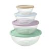 8-Piece Glass Mixing Bowl Set