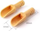 8pcs Mini Wooden Spoons Mini Bamboo Spoons for Bath Salts, tea scoop, Washing Powder spoon wooden candy spoon