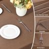Textured Linen Table Cloth for Rectangle Table - Coffee Tablecloths Rectangular Waterproof Wrinkle Free Wipeable Dining Table Cover for Spring Wedding