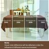 Textured Linen Table Cloth for Rectangle Table - Coffee Tablecloths Rectangular Waterproof Wrinkle Free Wipeable Dining Table Cover for Spring Wedding