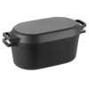 Enameled Cast Iron Dutch Oven, 3.5 Quart Pot with Lid and Dual Handles, Heavy-Duty Durable Cookware Pan, Oven Induction Compatible up to 500Fahrenheit