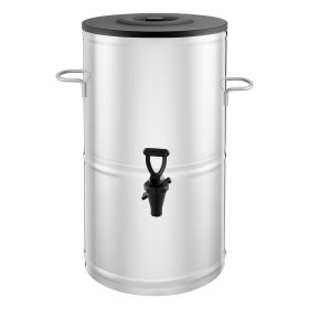Ice Tea Dispenser, 4 Gal/15L 304 Stainless Steel Beverage Dispenser with Spigot & Handle, Suitable for Hot and Cold Drinks