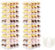 12 Count Cupcake Containers, 20 Pack Stackable Cupcake Carrier with 250 Pack Cupcake Liners, Plastic Cupcake Boxes Holders