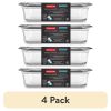 (4 pack)Glass Food Storage Container with Lid, BPA Free and Leak Proof, 8-Cup