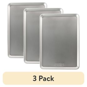 (3 pack) 21" x 15" Aluminum Extra Large Rectangular Cookie Baking Sheet Pan