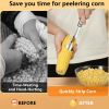 Corn Peeler Corn Cob Remover, Stainless Steel Corn Stripper Tool, Heavy Duty Kitchen Gadget for Removing Corn Kernels from Cobs