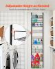 Over the Door Pantry Organizer, 9-Tier Pantry Organization and Storage, Heavy-Duty Steel Hanging Spice Rack, Adjustable Wall Seasoning Shelves