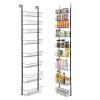 Over the Door Pantry Organizer, 9-Tier Pantry Organization and Storage, Heavy-Duty Steel Hanging Spice Rack, Adjustable Wall Seasoning Shelves