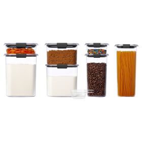 Pantry 7 Piece Set, Clear and Airtight Food and Pantry Storage Containers
