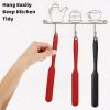 Silicone Jar Scraper with Long Handle, Jam Spreader for Peanut Butter, Kitchen Spatula for Baking and Cake Icing, Small Silicone Spatula, 2Pcs