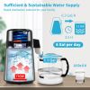 1.1 Gal Water Distiller, 0.3 Gal/H, 750W Distilled Water Maker Machine 0-99H Timing Set Temp Display