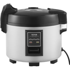 Commercial Rice Cooker, 60-Cup Rice Cooker, 13.74 Qt / 13 Liter Large Rice Cooker and Warmer with Nonstick Inner Pot