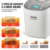 Bread Maker, 15-in-1 3LB Dough Machine, Nonstick Ceramic Pan Automatic Breadmaker with Gluten Free Setting, Whole Wheat Bread Making, Digital