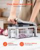 Vegetable Chopper Mandoline Slicer, All-in-1 Food Veggie Cutter with 9 Stainless Steel Blades, Cheese Grater Onion Potato Dicer with Container