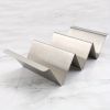 2pcs Taco Holders; Stainless Steel Taco Bracket Tray; Mexican Tortilla Tray; Suitable For Baking; Dishwasher And Barbecue; Kitchen Accessories