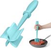 Meat Chopper, Upgrade Hamburger Smasher, Premium Heat Resistant Meat Masher for Ground Beef, Ground Turkey and More, Non Stick Mix Grinder-Aqua
