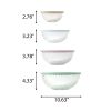 8-Piece Glass Mixing Bowl Set