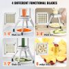 Commercial Chopper with 4 Replacement Blades Commercial Vegetable Chopper Stainless Steel French Fry Cutter Potato Dicer & Slicer Commercial Vegetable