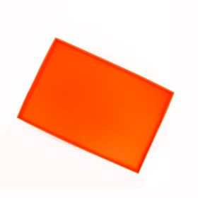 Silicone Griddle Mat Heavy Duty Food Grade Grill Mat BBQ Griddle Top Cover Fit for 36in/ 28in/ 22in Blackstone Griddle for All Seasons (Option: Orange_22In)