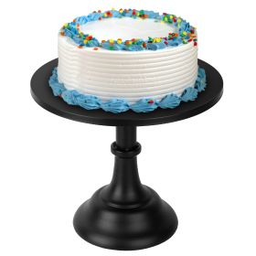 10 in Cake Stand Iron Cake Dessert Holder Cupcake Stand Display Plate Serving Platter For Party Wedding Birthday (Option: Black)
