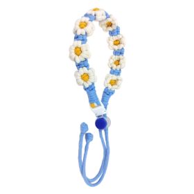 Hand-Woven Cute Daisy Mug Strap for 8-40oz Portable Sports Water (Type Use: for 8-40oz, Color: Blue)