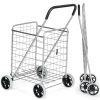 KPortable Folding Shopping Cart Utility for Grocery Laundry